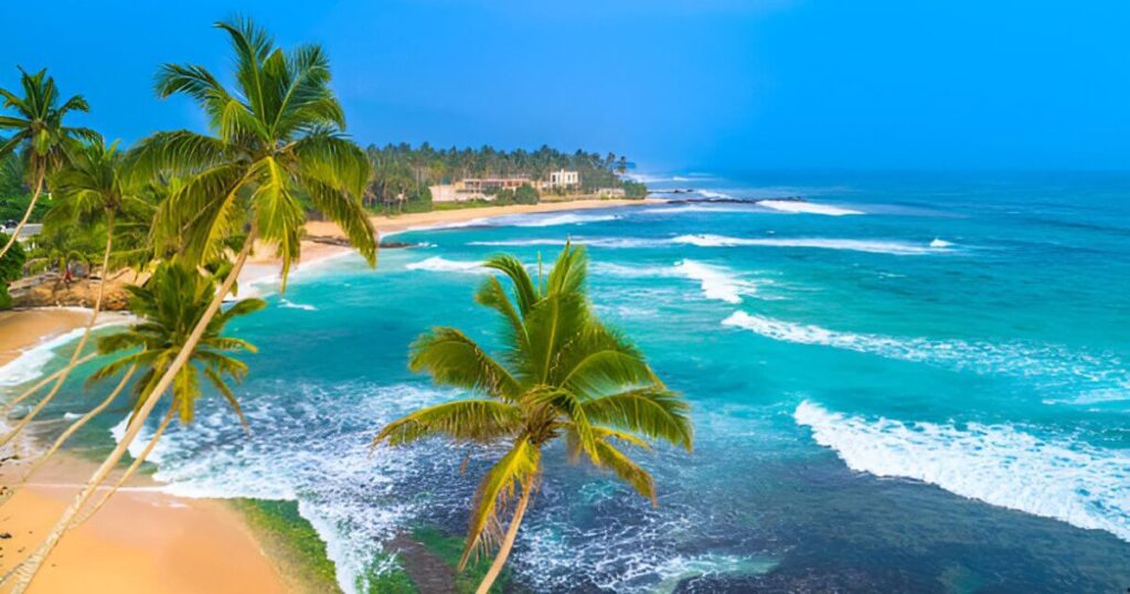 Beach view in Unawatuna