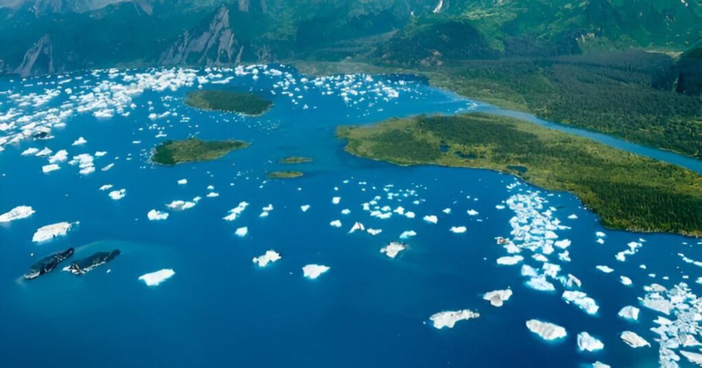 Bear Glacier Lake  in  Seward