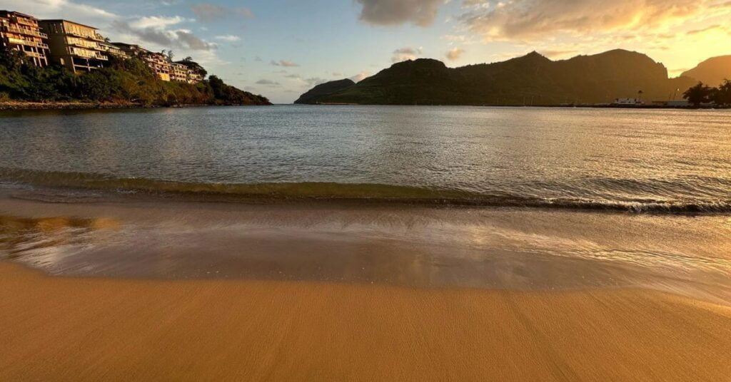 Kalapaki Beach in Kauai