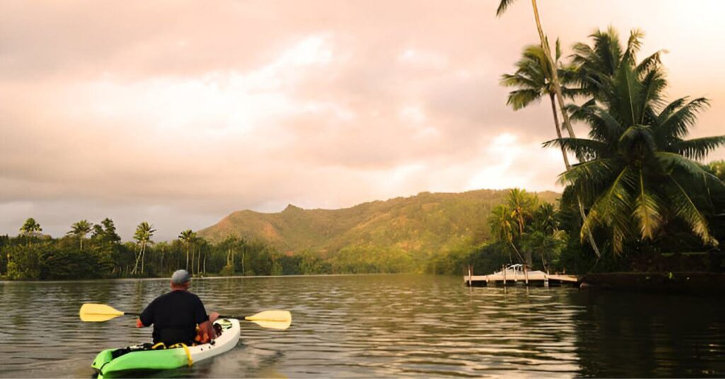 Kayaking the Wailua River in Kauai