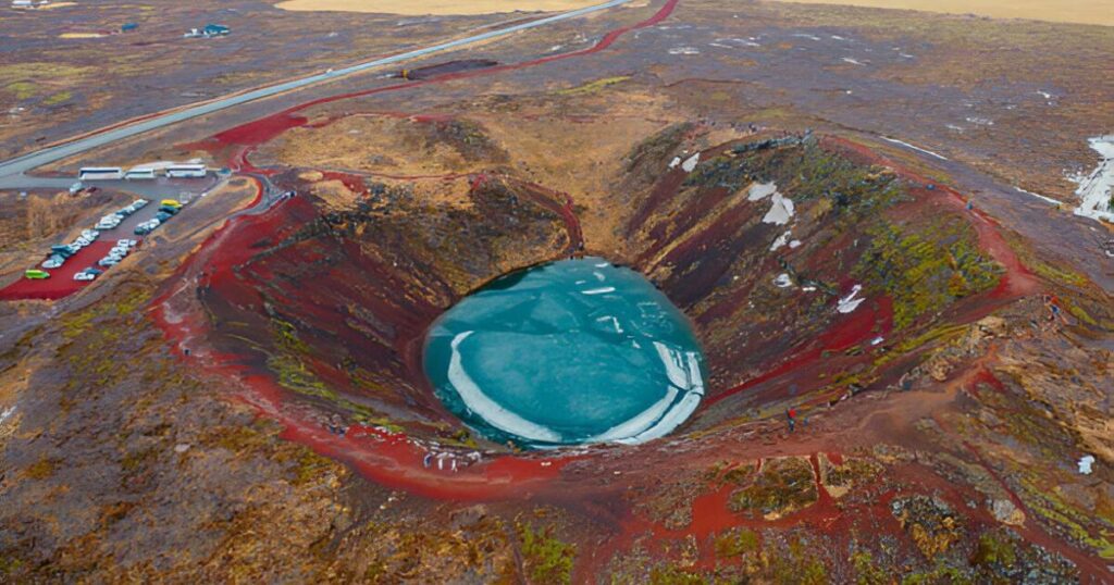 Kerid Crater in Iceland