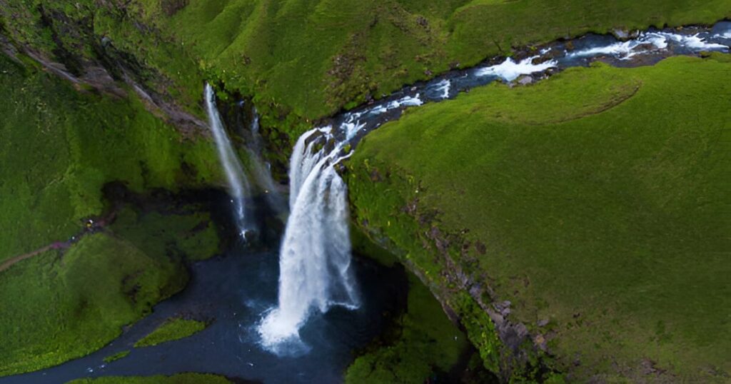 Seljalandsfoss waterfall in Iceland