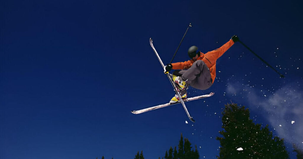 Skier Jumping in Breckenridge