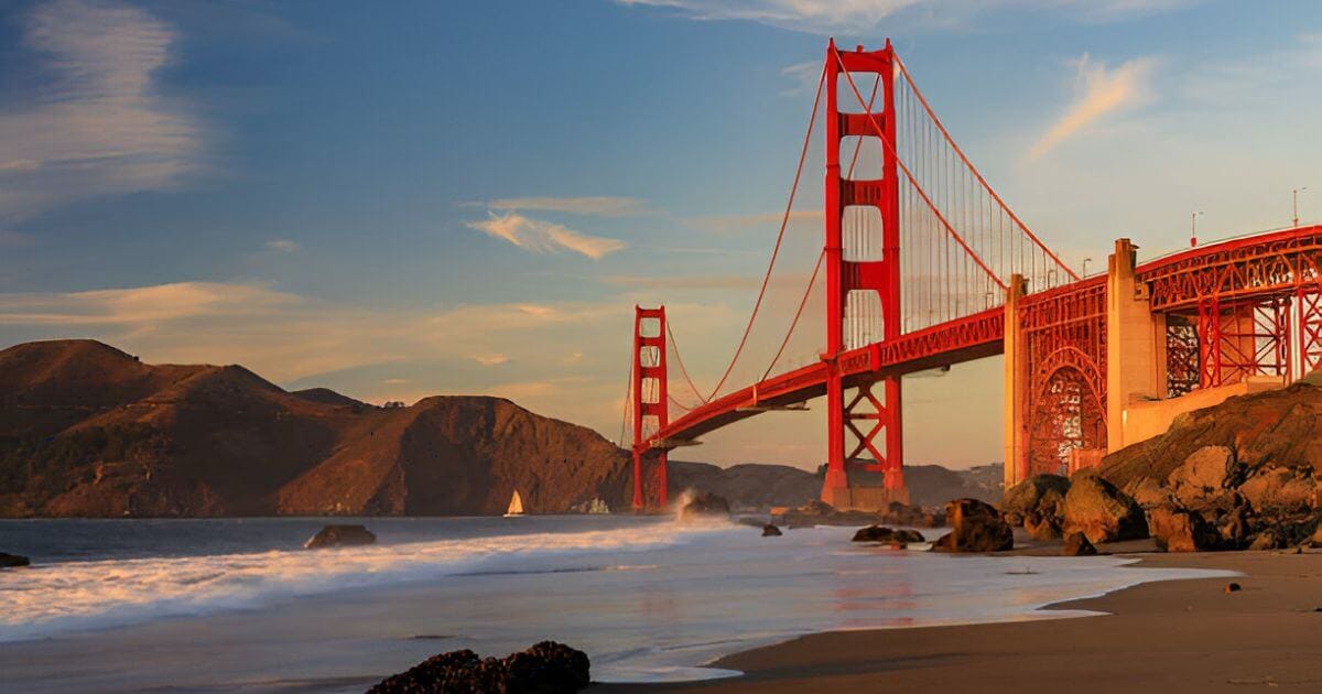 Baker Beach in California