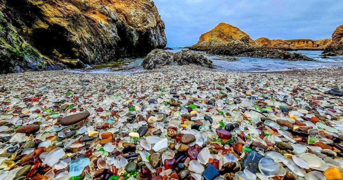 Glass Beach in California