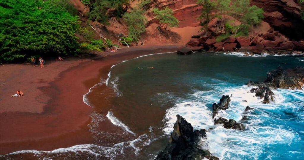 Red Sand Beach in Maui