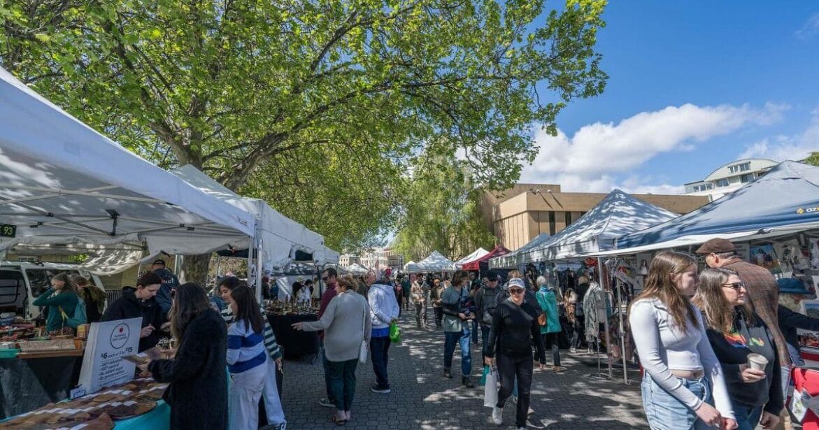 Salamanca market in Hobart