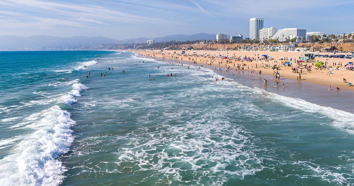 Santa Monica Beach in California