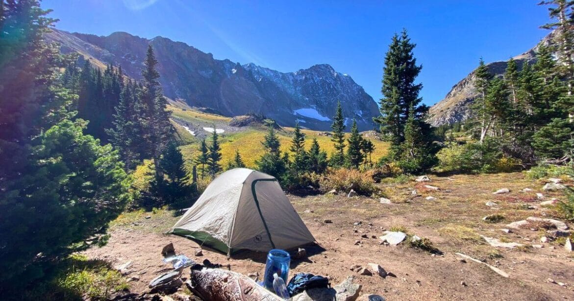 Camping in Snowmass Lake Trail in Snowmass Village, Colorado