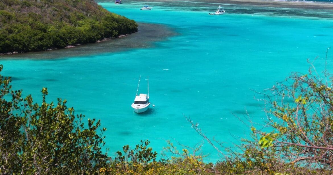 Areal views of Culebra Island in Puerto Rico