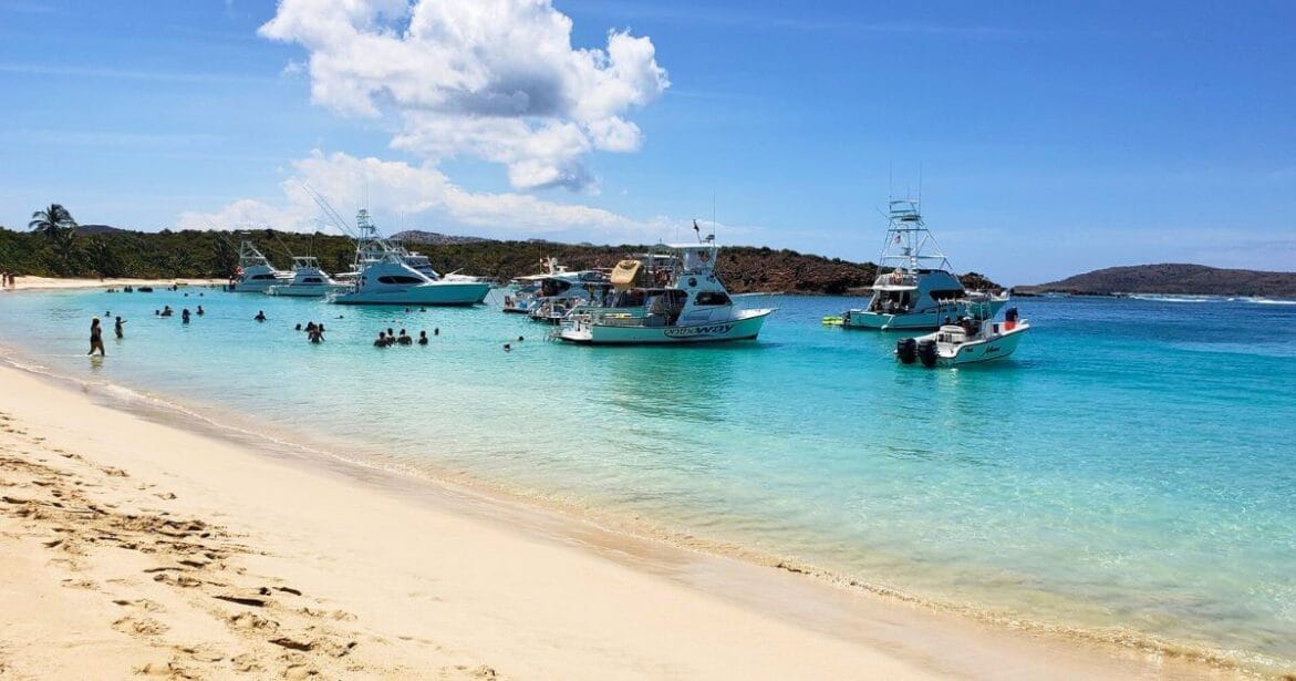 Cruise views of Culebrita Island in Puerto Rico