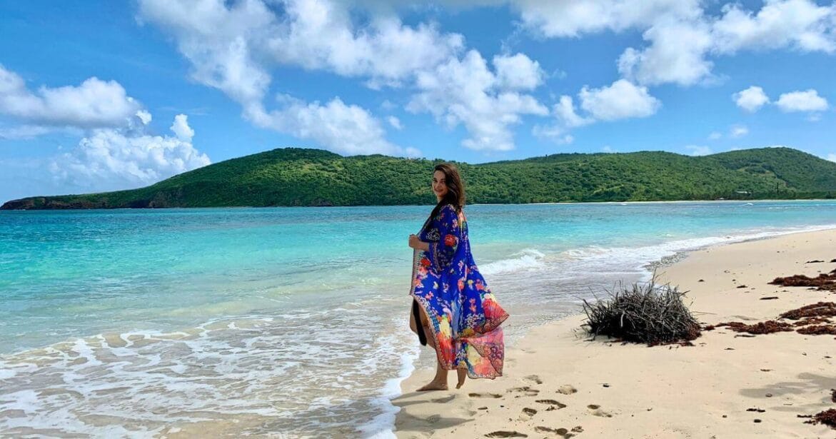 Amazing view of Flamenco Beach in Puerto rico