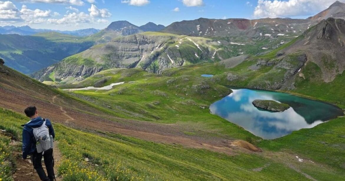 Ice Lake best trail in San Juan Mountains , Colorado