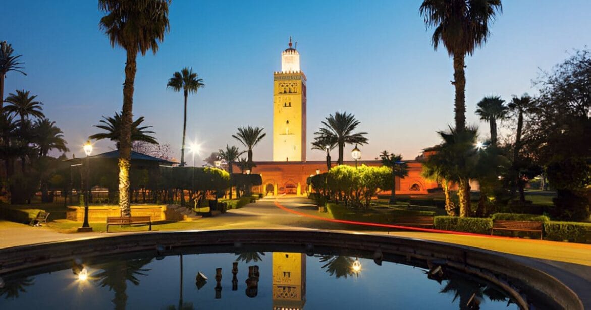 Koutoubia Mosque in Marrakech, Morocco