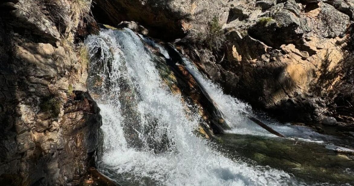 North Fork Falls best waterfall in Wild Basin, RMNP