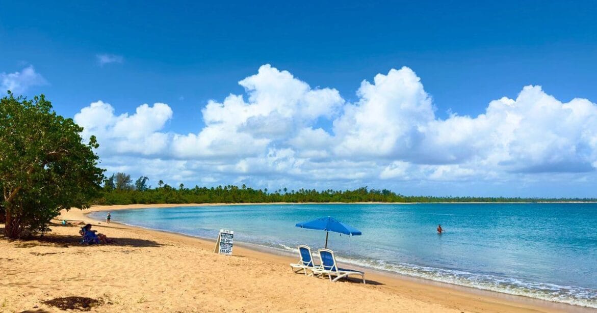 Amazing views of  Piñones Beach in Puerto Rico