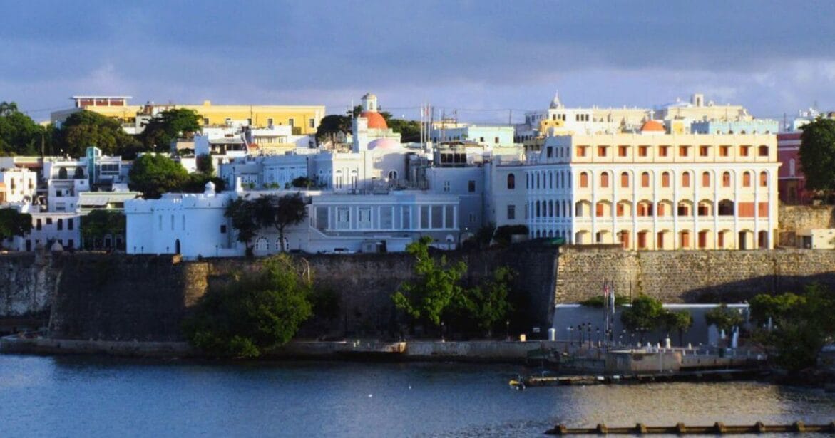 Ocean Side view La Fortaleza in Old San Juan