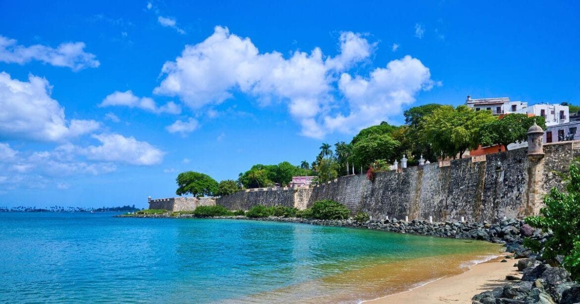 The Walkway of the City Walls in Old San Juan