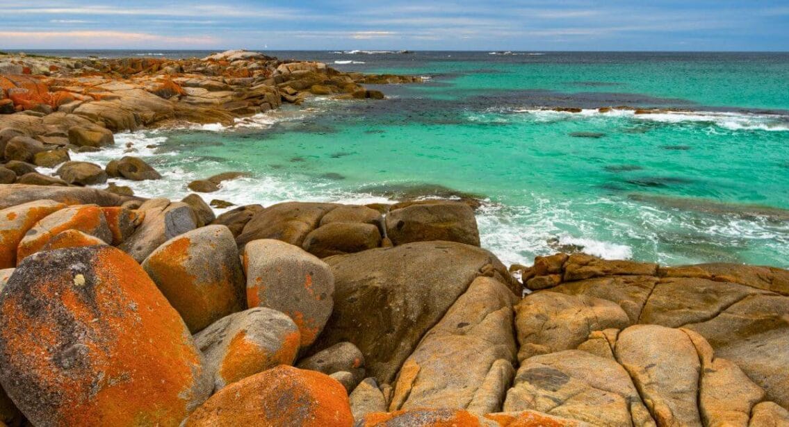 Bay of Fires in Tasmania, Australia