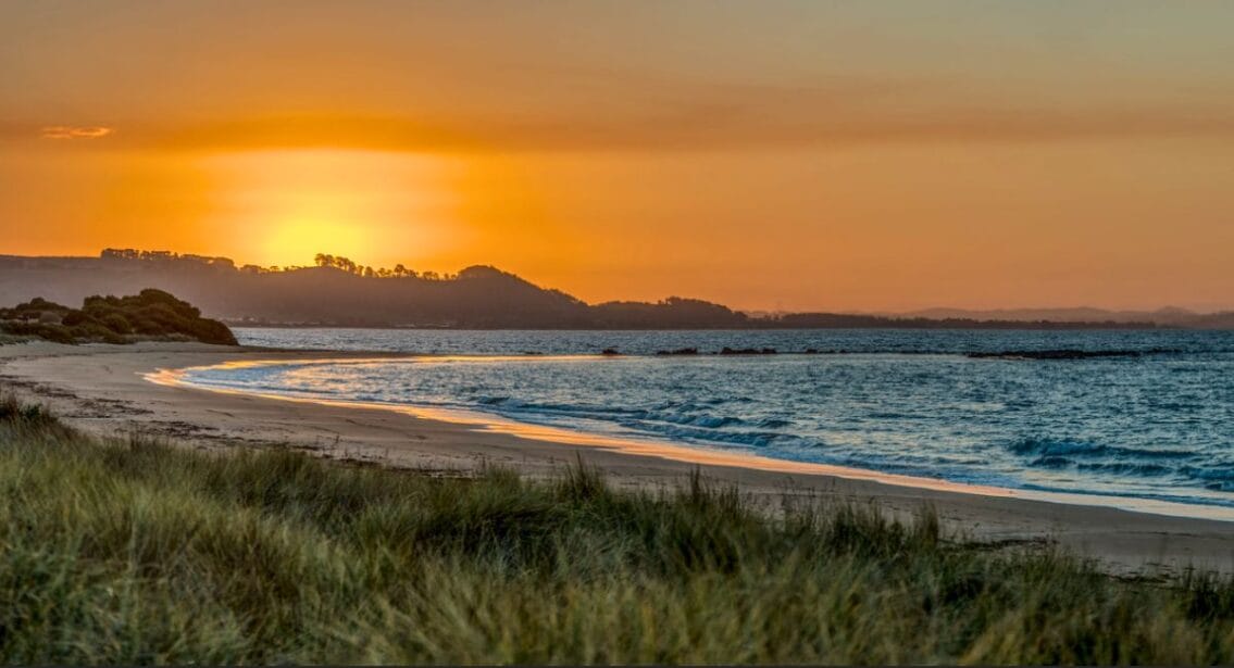 Burnie Beach in Tasmania, Australia