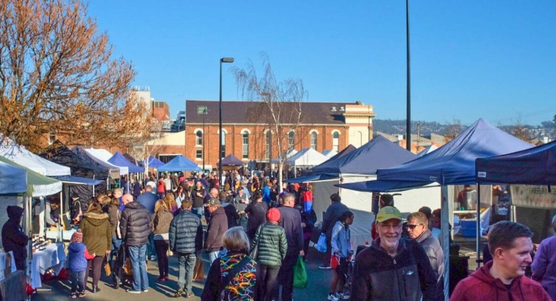 Harvest Market in Launceston , Tasmania