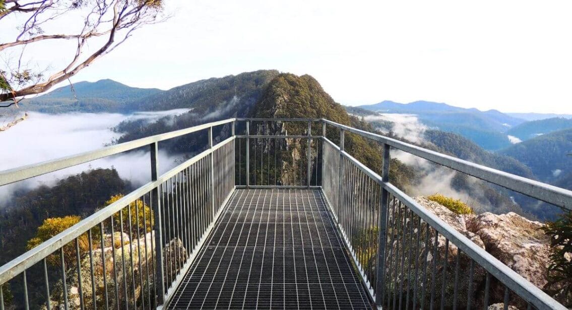 Leven Canyon Lookout in Devonport, Tasmania