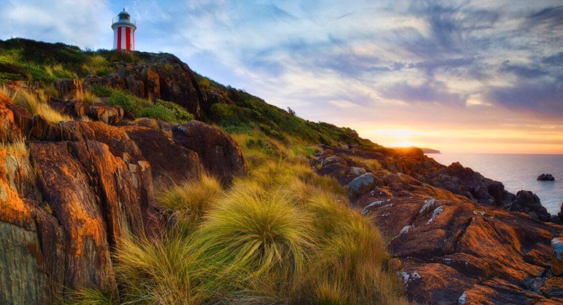 Mersey Bluff Lighthouse in Devonport, Tasmania