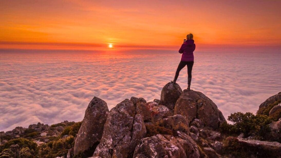 Mount Wellington Hobart in Tasmania, Australia