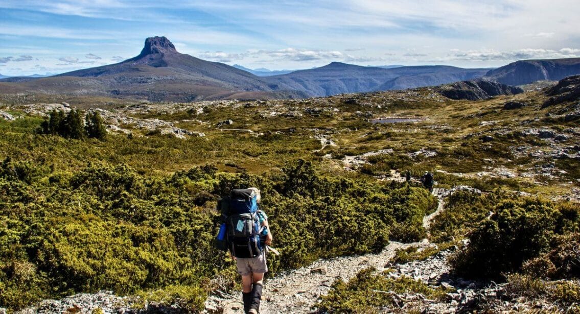 The Overland track in Tasmania, Australia