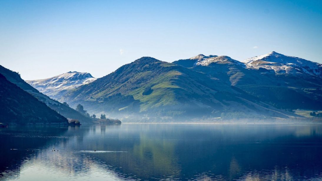 Banks Peninsula in New Zealand