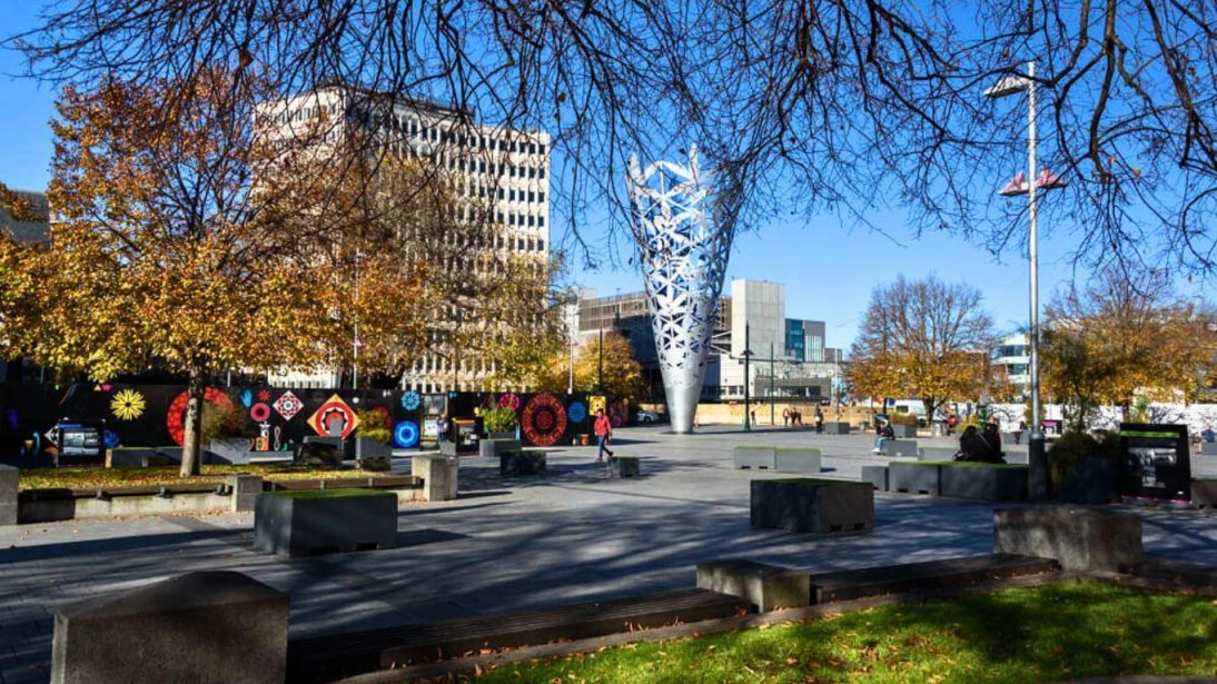 Cathedral Square Christchurch in New Zealand