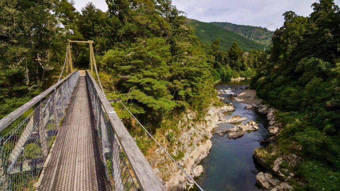 Pelorus Bridge in Nelson, New Zealand