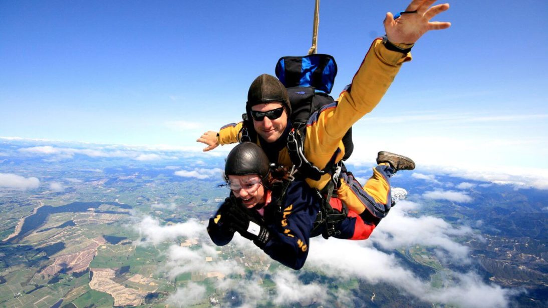 Skydiving in Nelson, New Zealand