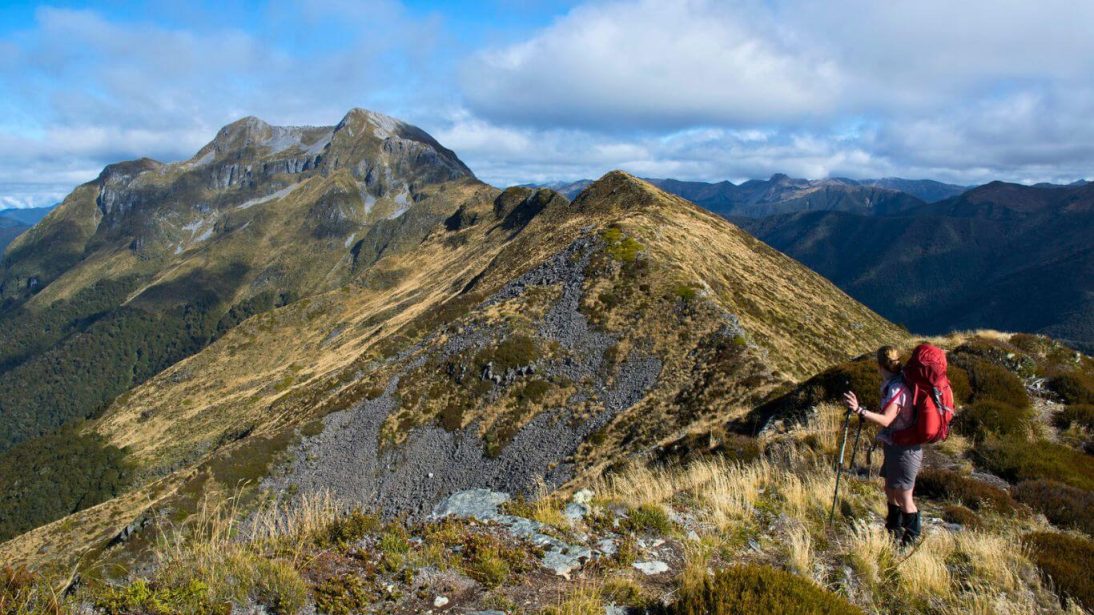 The Arthur Range in Kahurangi National Park in New Zealand