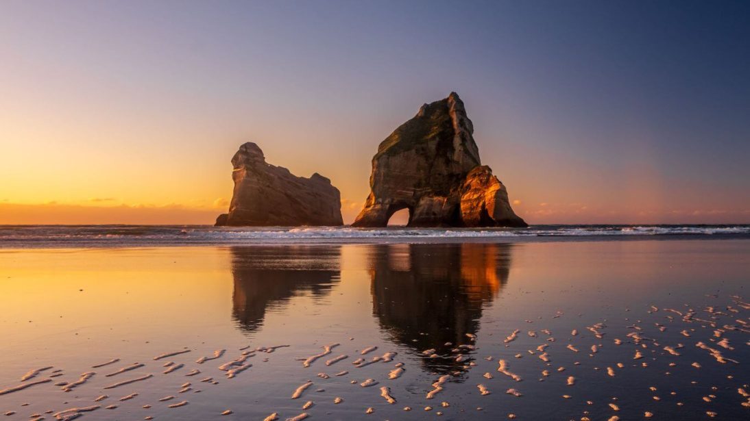 Wharariki Beach in New Zealand